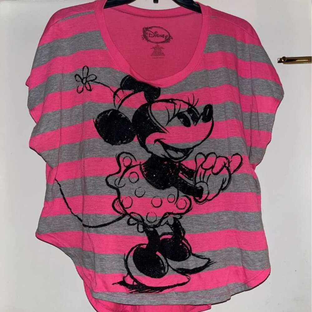 Minnie Mouse Striped Top, XL